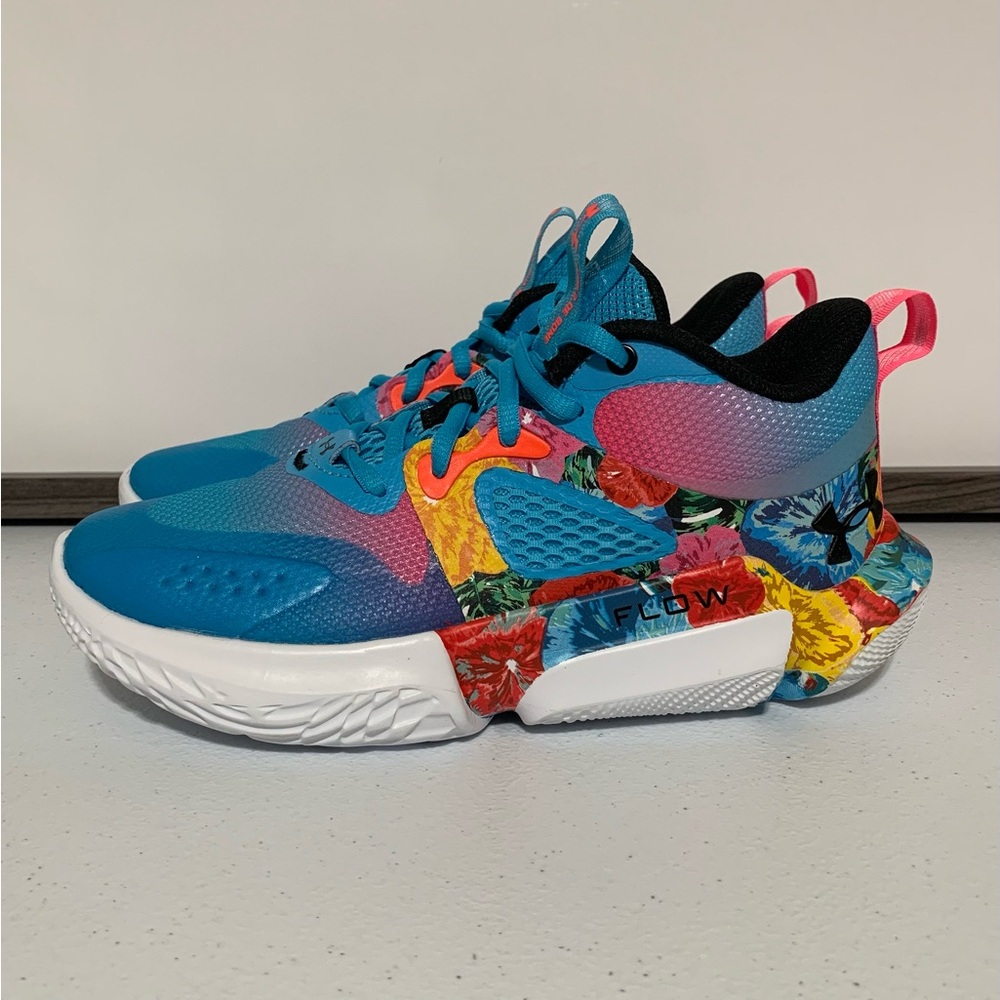 Under Armour Flow Breakthru 3 ‘Floral’ Basketball Shoes-Size 6 Women’s/4.5 Men’s - Picture 3 of 14